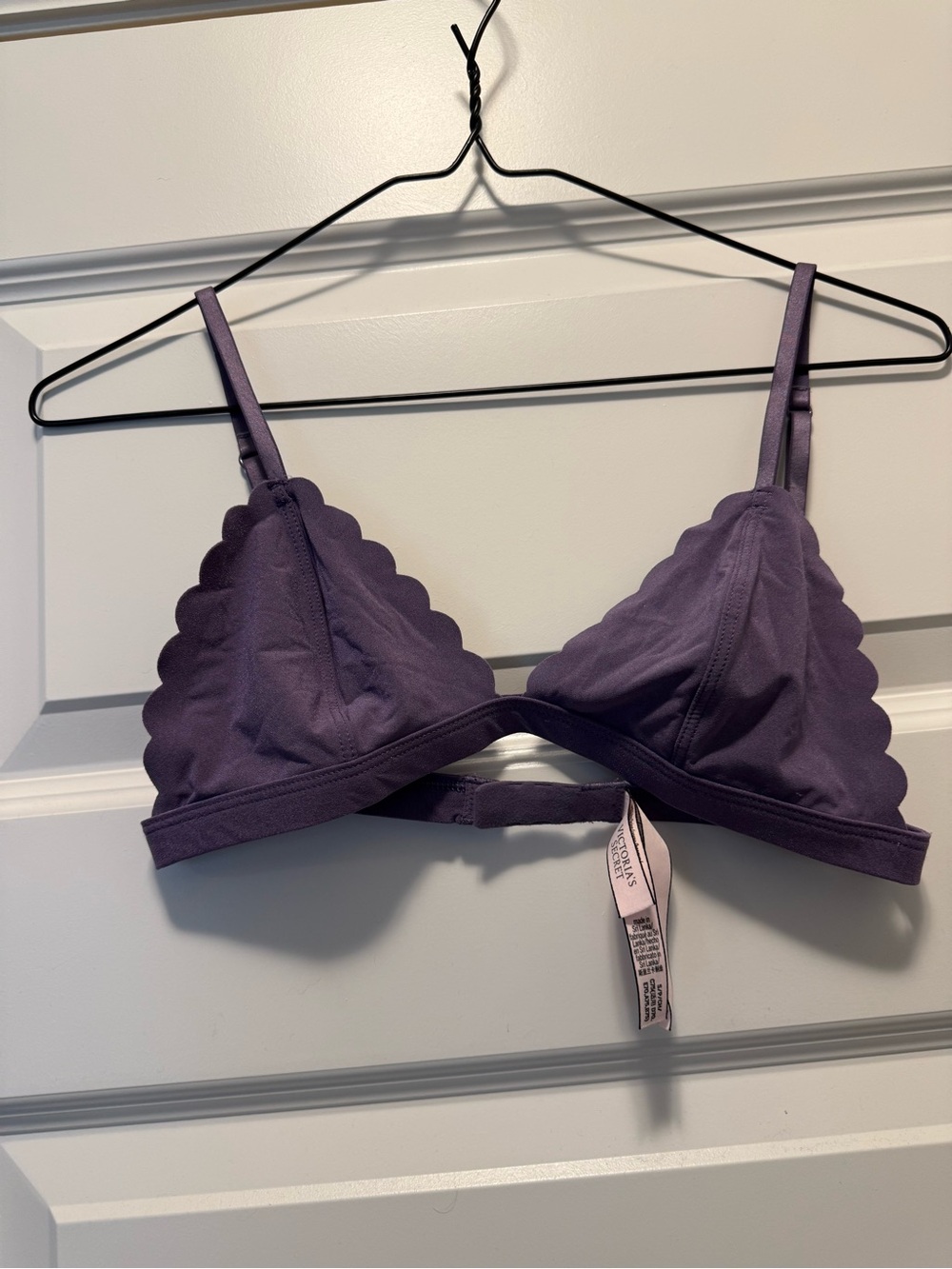 Victoria’s Secret Purple Scalloped Triangle Bralette Size S
